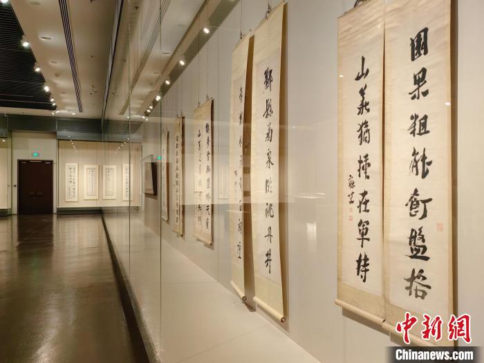 《历史的星辰——近现代海派书法大展》在中华艺术宫(上海美术馆)展出。 中华艺术宫 供图