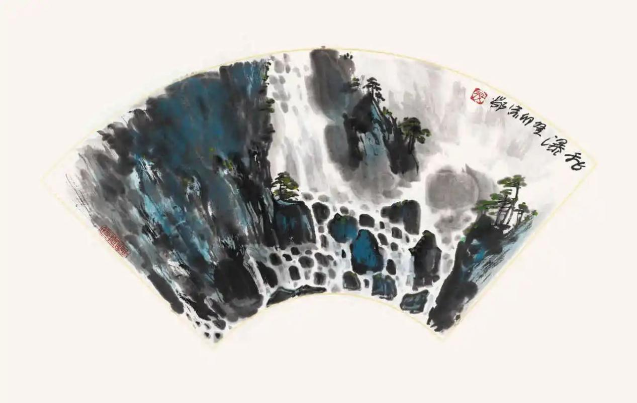 寇宗鄂&nbsp; 飞瀑图