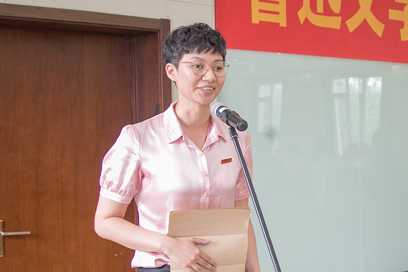 学员代表马序坤发言