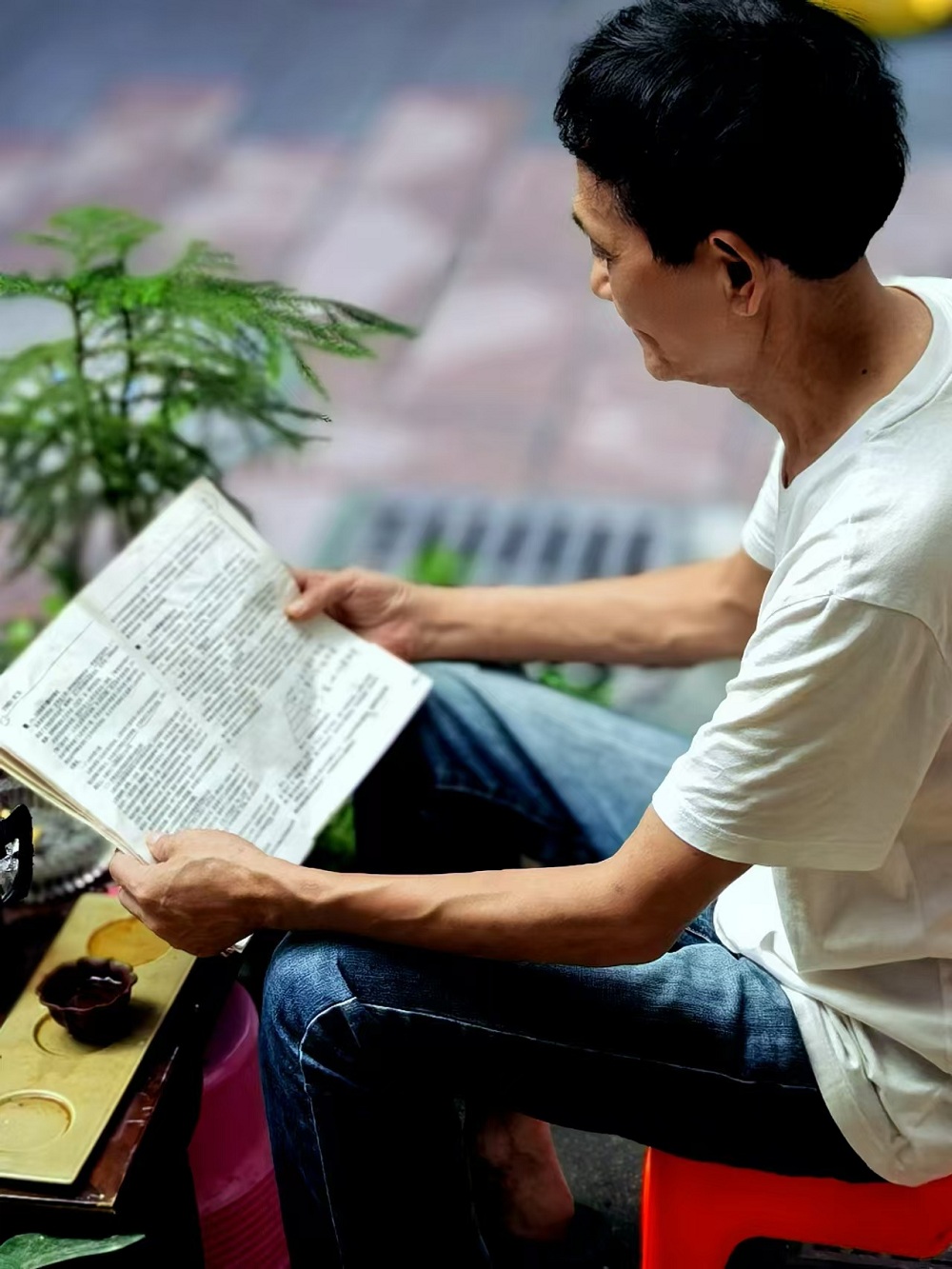 自从注册作家网,在文友们的影响下,也开始为自己充电了。早上五点半起床,边喝茶边看书,最少坚持一个半小时,已经成为铁打不动的规律